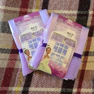 Disney Princess Decorative Valance Set Of 2 (NEW)
